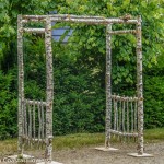 Easy-to-Assemble Birch Wedding Pergola