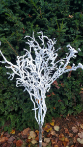 Flocked Winter Branches made with Specimen Christmas Branches